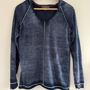 Tommy Bahama Women’s XS Distressed Cozy Casual Coastal Lounge Soft Hoodie Shirt